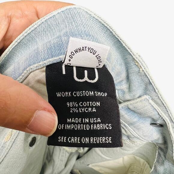 Work Custom Jeans Ankle Zip Skinny Leg in Polar Womens Size 29 NWT - Picture 12 of 14